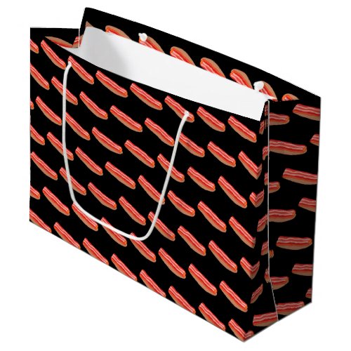 Cute Funny Bacon  Large Gift Bag