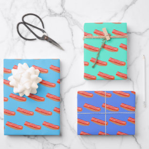 Cute Funny Bacon Wrapping Paper Sheets