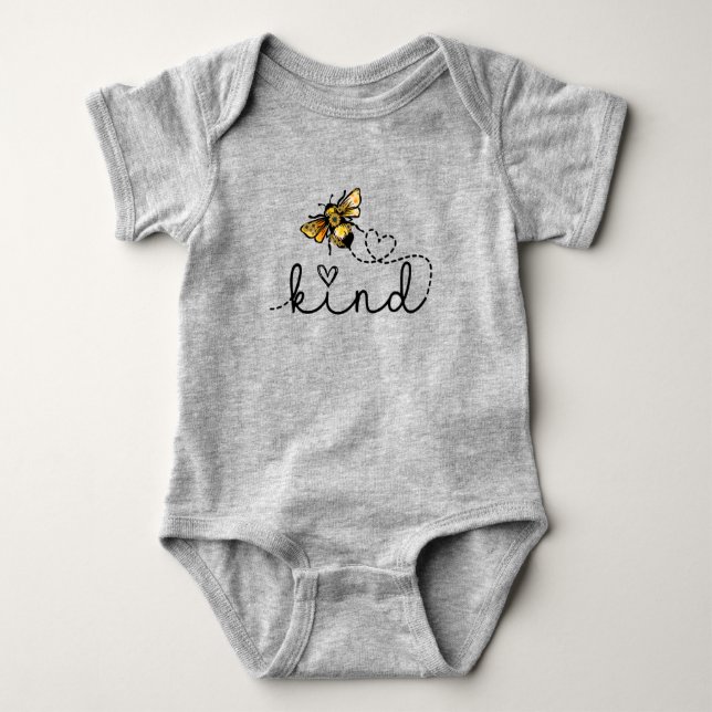 Cute & Funny Be Kind Baby Bodysuit (Front)
