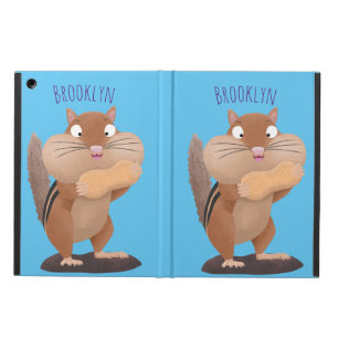Cute funny big cheeks chipmunk cartoon case for iPad air