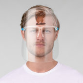 Cute funny big cheeks chipmunk cartoon face shield (Insitu)