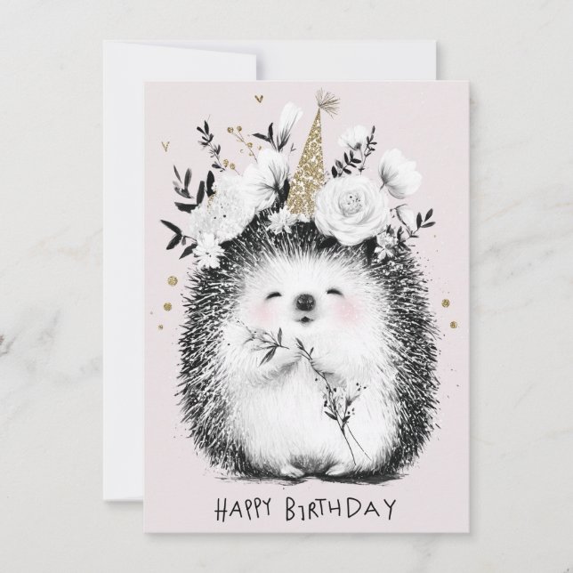Cute Funny Birthday Card (Front)
