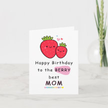 Cute Funny Birthday Card for Mom, Humorous Mother 