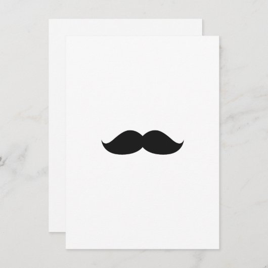 Cute Funny Black Mustache (Front/Back)
