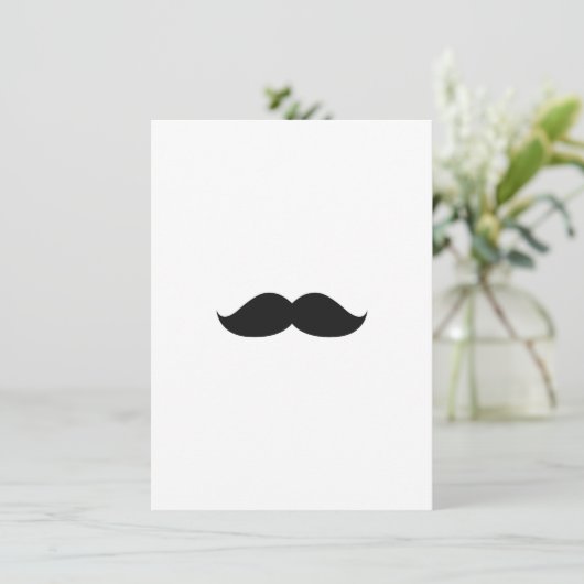 Cute Funny Black Mustache (Standing Front)