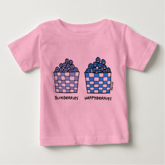 Cute Funny Blueberries Happyberries Baby Outerwear T-Shirt