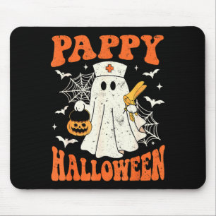 Cute Funny Boo Ghost Nurses Pappy Halloween Obgyn  Mouse Pad