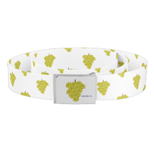 Cute funny bunch of grapes cartoon illustration belt
