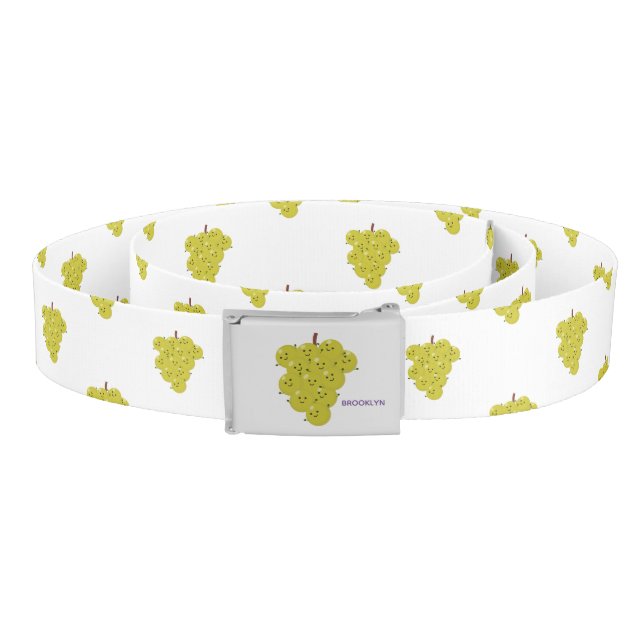 Cute funny bunch of grapes cartoon illustration belt (Coil)