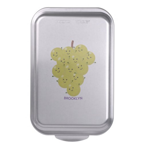 Cute funny bunch of grapes cartoon illustration cake pan