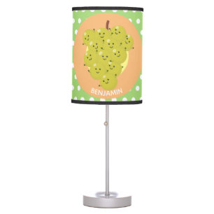 Cute funny bunch of grapes cartoon illustration table lamp