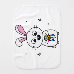 Cute & Funny Bunny Baby Burp Cloth