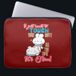 Cute Funny Bunny I Just Want To Touch Your Butt Laptop Sleeve<br><div class="desc">Bring on the giggles with this adorably cheeky bunny design! Featuring a cute little rabbit paired with the playful phrase “I Just Want to Touch Your Butt All the Time, It’s Nice, ” this artwork is the perfect mix of sweet, silly, and slightly flirty. Whether you’re gifting it to someone...</div>