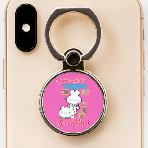 Cute Funny Bunny I Just Want To Touch Your Butt Phone Ring Stand