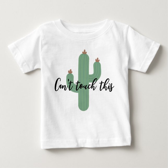 Cute Funny Cactus Baby Kids Shirt (Front)