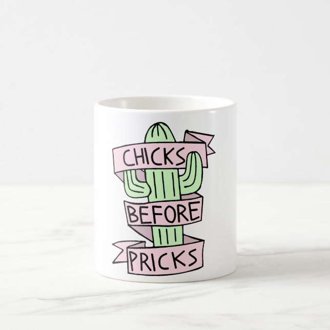 Cute Funny Cactus Mug (Center)