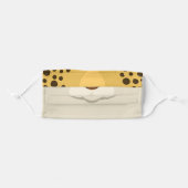 Cute Funny Cartoon Cheetah Leopard Animal Adult Cloth Face Mask (Front, Folded)
