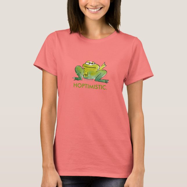 Cute Funny Cartoon Frogs T Shirt (Front)