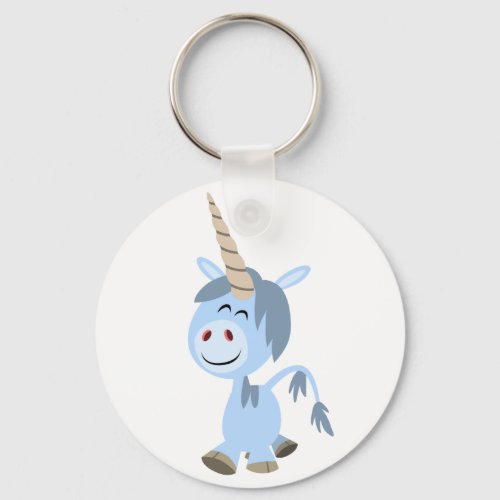 Cute Funny Cartoon Unicorn Keychain