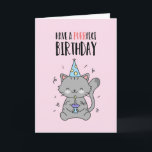Cute Funny Cat Lover Kitten Pun Purrfect Birthday Card<br><div class="desc">Funny and cute birthday card for those who love puns and humor. Perfect way to wish your friends and family happy birthday.  Visit our store for more birthday card collection. You'll find something cool,  humorous and sometimes sarcastic birthday cards for your special someone.</div>