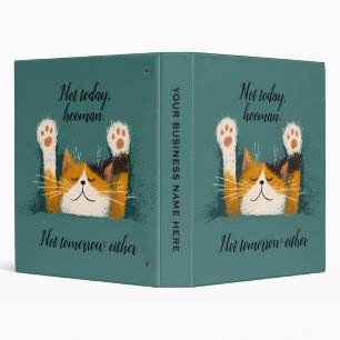 Cute Funny Cat Nap 3 Ring Binder