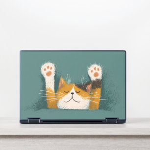 Cute Funny Cat Nap HP Laptop Skin