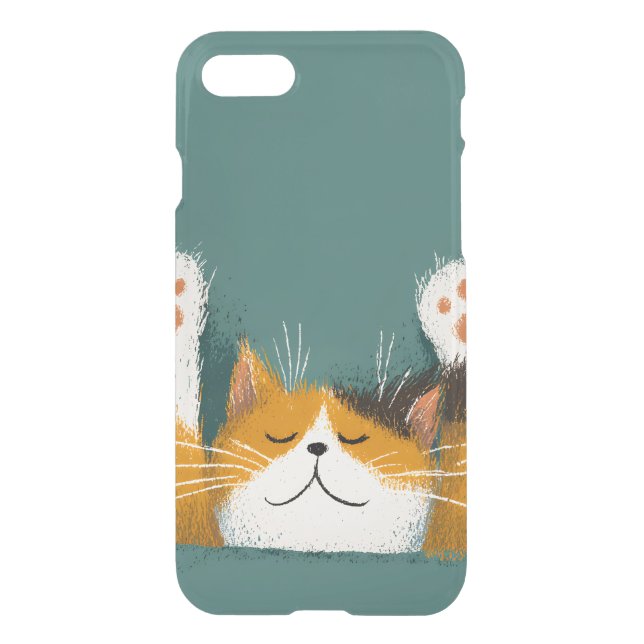 Cute Funny Cat Nap Uncommon iPhone Case (Back)