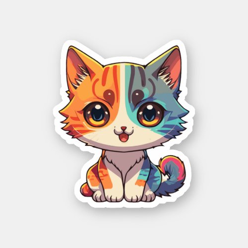 cute funny cat sticker