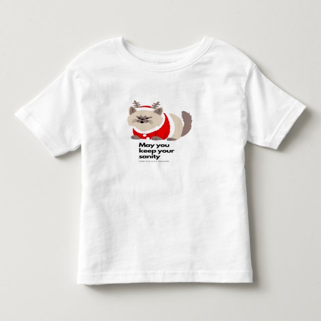Cute funny cat toddler t-shirt (Front)
