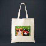 Cute Funny Cats with Heart glassed cat lover gift Tote Bag<br><div class="desc">From silly jokes to serious romantic statements, MiKa Art Zazzle shop has something for everyone. Canadiana, Japanese gifts, jewelry, cases for electronic devices, fun buttons, mug cups, ornaments, cards and posters….. Please take some time and look around. You may even find something you didn't know you wanted! I’m curious about...</div>