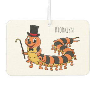 Cute funny centipede cartoon illustration air freshener