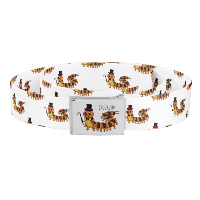 Cute funny centipede cartoon illustration belt (Coil)