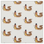 Cute funny centipede cartoon illustration fabric