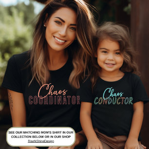 Cute Funny Chaos Commander Kid's Colorful Text Baby T-Shirt