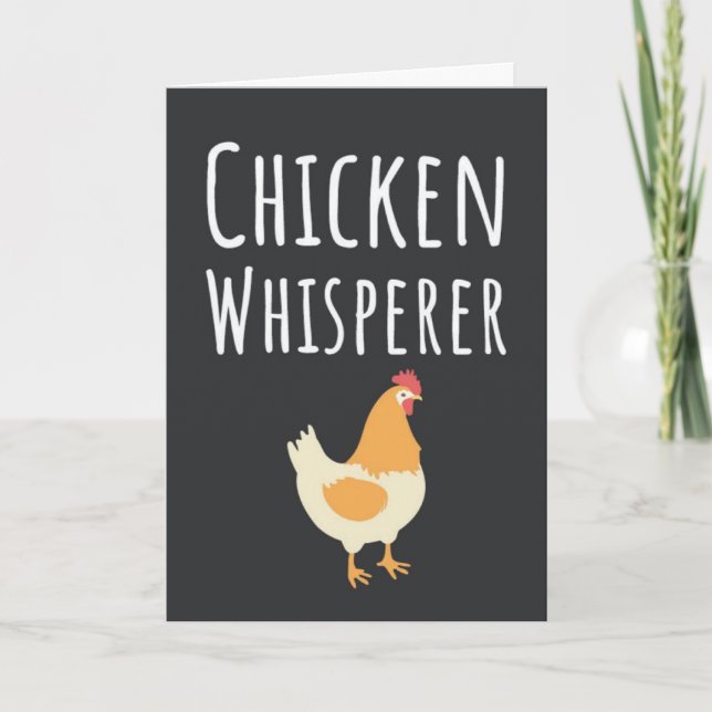 Cute Funny Chicken Cards Animal Bird Farm Animals (Front)