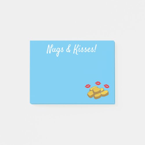 Cute Funny Chicken Nuggets Hugs  Kisses Post_it Notes