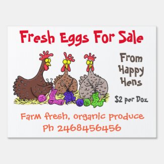 Cute funny chickens cartoon eggs for sale