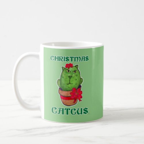 Cute Funny Christmas Catcus Holiday Cacti Art Coffee Mug