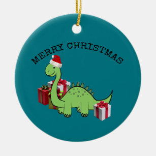 baby's first christmas dinosaur ornament