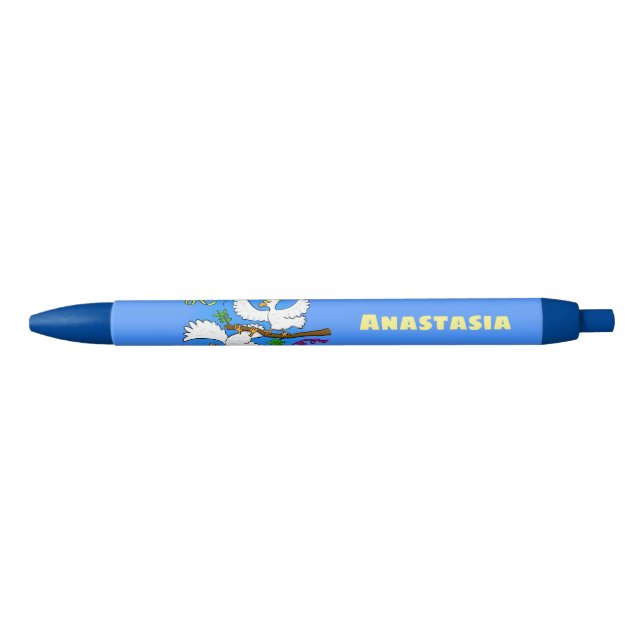 Cute funny cockatoo birds cartoon pen (Front)