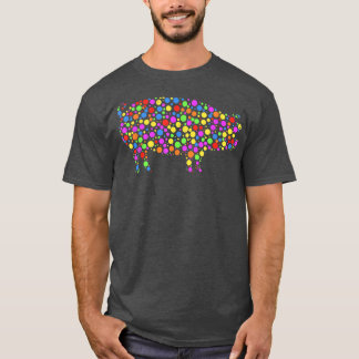 Cute Funny Colored Dot Pig International Dot Day T-Shirt