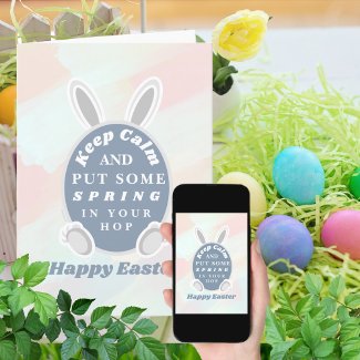 Cute Funny Colorful Easter Bunny
