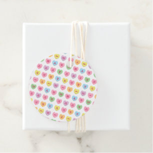 Cute funny conversation hearts Valentine's Day Favor Tags