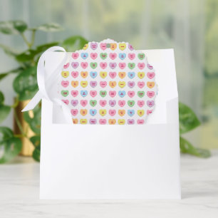 Cute funny conversation hearts Valentine's Day Ornament Card