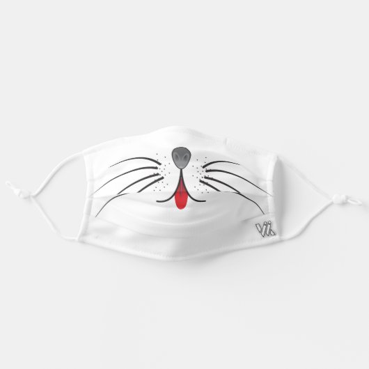 Cute Funny Cool Beauty Unique Fabulous Cartoon Adult Cloth Face Mask (Front, Unfolded)