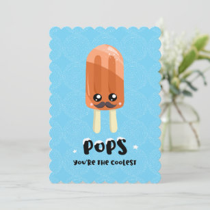 Cute Funny Coolest Popsicle Father's Day Card