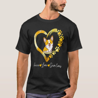Cute Funny Corgi With Heart Save Lives T-Shirt