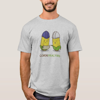 Cute Funny Corn Contractors Punny Humor T-Shirt