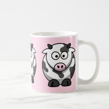 Cute Funny Cow Coffee Mug by CuteFunnyAnimals at Zazzle