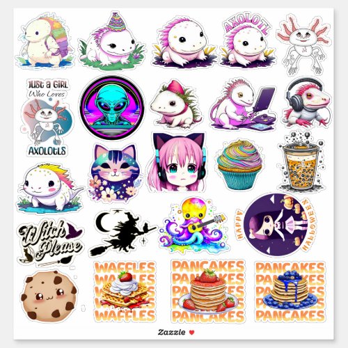 Cute Funny Crafting Axolotl Kawaii Sticker